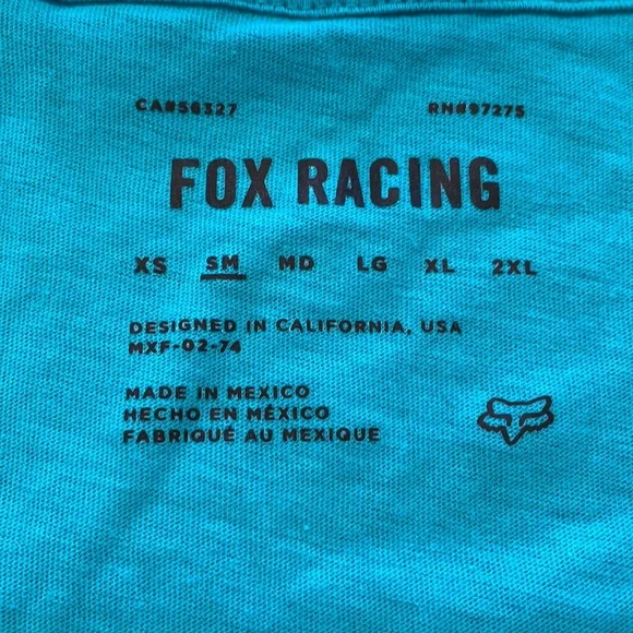 FOX Racing Women’s Boundary Short Sleeve Top Size Small Teal - Picture 7 of 7